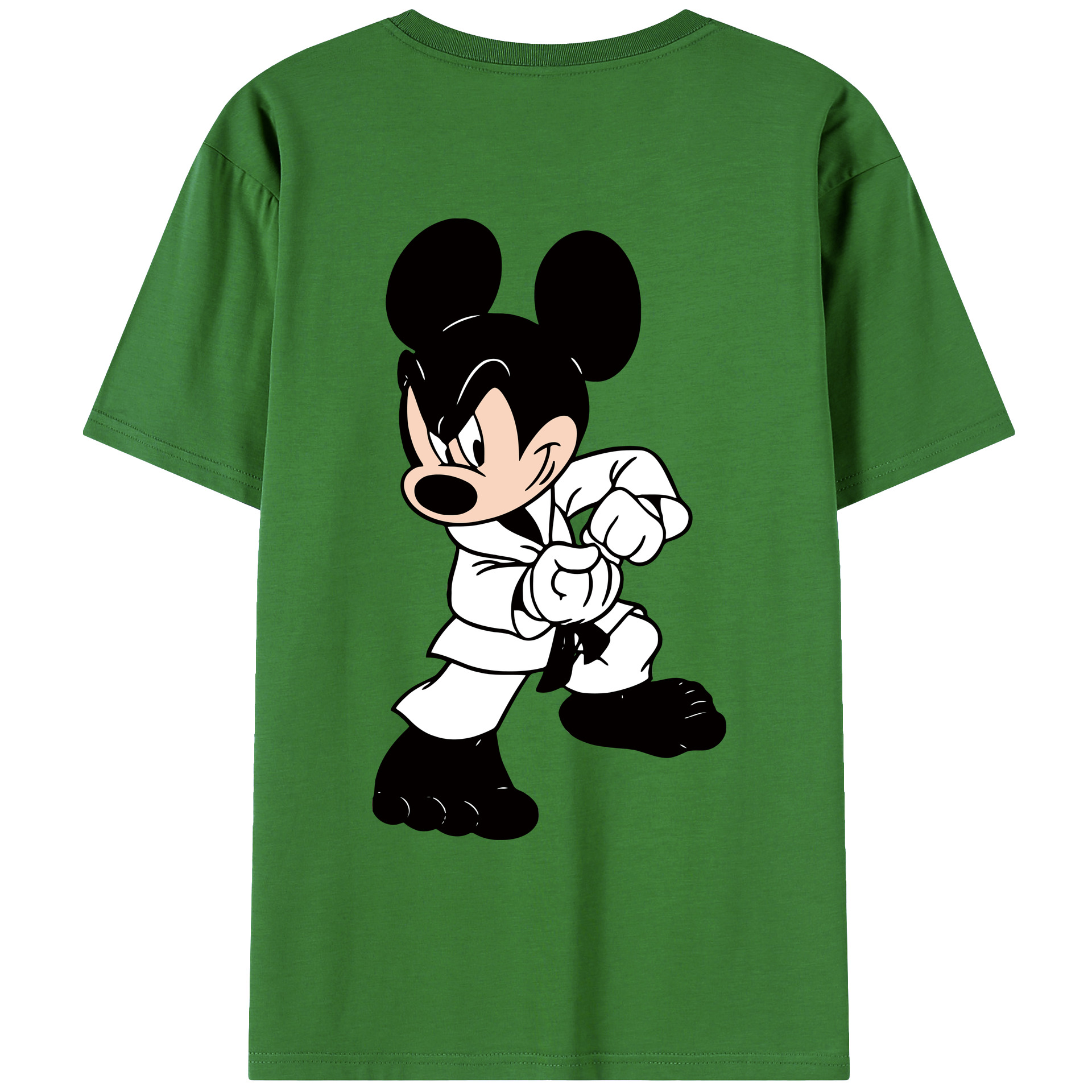 （画像用） ミッキーマウス Mickey Mouse レディース半袖Tシャツ(バックプリント)